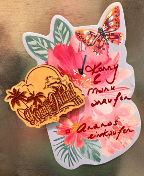 Preview: *NEU* Holzmagnet " Konny Island III " Design